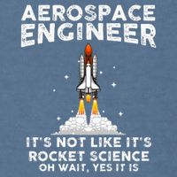 Cool Aerospace Engineer For Men Women Rocket Scientist Space Garment-Dyed Sweatshirt