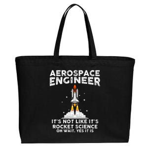 Cool Aerospace Engineer For Men Women Rocket Scientist Space Cotton Canvas Jumbo Tote