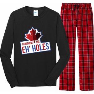 Canadians Are Eh Holes Funny Canada Long Sleeve Pajama Set