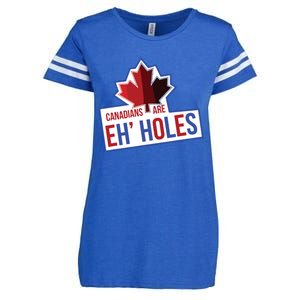 Canadians Are Eh Holes Funny Canada Enza Ladies Jersey Football T-Shirt