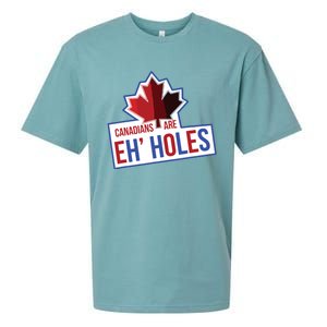 Canadians Are Eh Holes Funny Canada Sueded Cloud Jersey T-Shirt