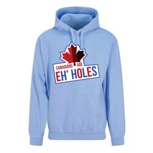 Canadians Are Eh Holes Funny Canada Unisex Surf Hoodie