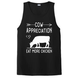 Cow Appreciation Eat More Chicken Funny Gift Cows PosiCharge Competitor Tank