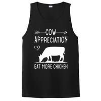 Cow Appreciation Eat More Chicken Funny Gift Cows PosiCharge Competitor Tank