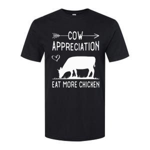 Cow Appreciation Eat More Chicken Funny Gift Cows Softstyle CVC T-Shirt