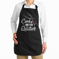 Corks Are For Quitters Funny Wine Drinking Team Festival Apron