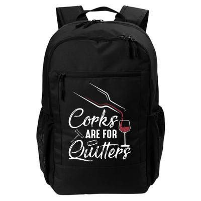 Corks Are For Quitters Funny Wine Drinking Team Festival Backpack