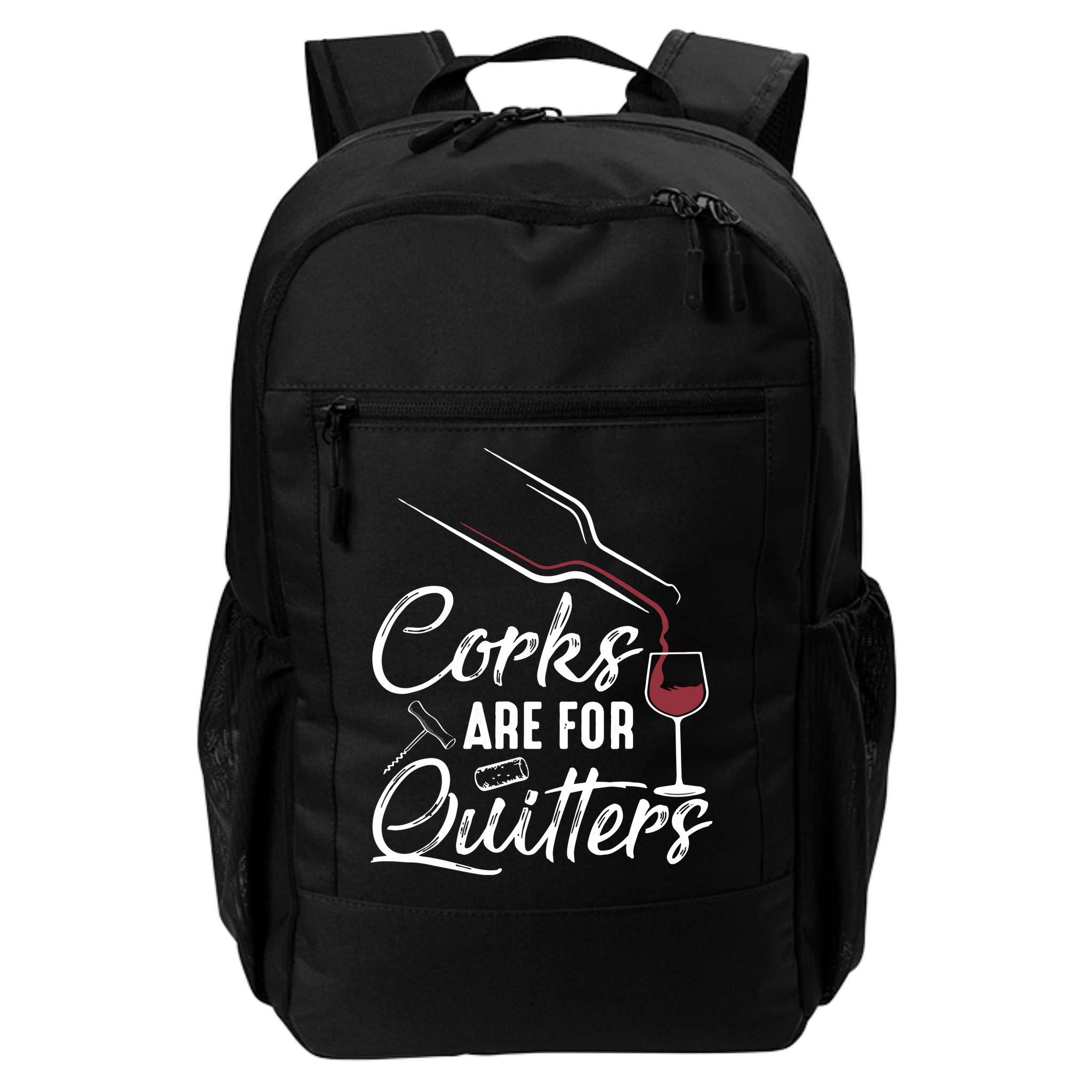 Corks Are For Quitters Funny Wine Drinking Team Festival Backpack
