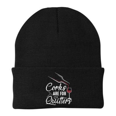 Corks Are For Quitters Funny Wine Drinking Team Festival Beanie