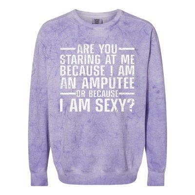 Cool Ampu For Men Women Leg Amputation Handicapped Sexy Colorblast Crewneck Sweatshirt