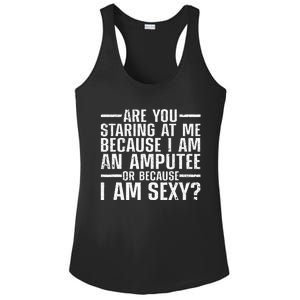 Cool Ampu For Men Women Leg Amputation Handicapped Sexy Ladies PosiCharge Competitor Racerback Tank