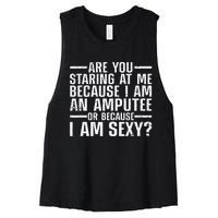 Cool Ampu For Men Women Leg Amputation Handicapped Sexy Women's Racerback Cropped Tank