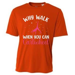 Cartwheel Art For Gymnast Gymnastics Tumbling Cooling Performance Crew T-Shirt