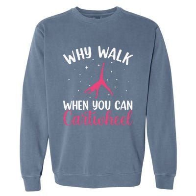 Cartwheel Art For Gymnast Gymnastics Tumbling Garment-Dyed Sweatshirt