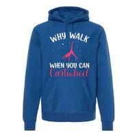 Cartwheel Art For Gymnast Gymnastics Tumbling Premium Hoodie