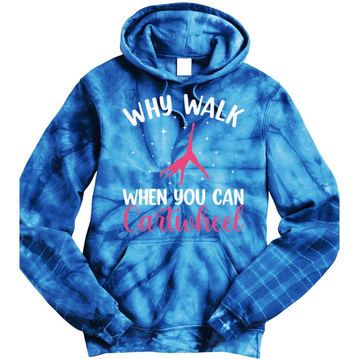 Cartwheel Art For Gymnast Gymnastics Tumbling Tie Dye Hoodie