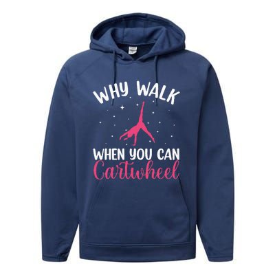 Cartwheel Art For Gymnast Gymnastics Tumbling Performance Fleece Hoodie