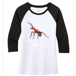 Cool Ant For Ant Farm Entomology Ants Insect Women's Tri-Blend 3/4-Sleeve Raglan Shirt