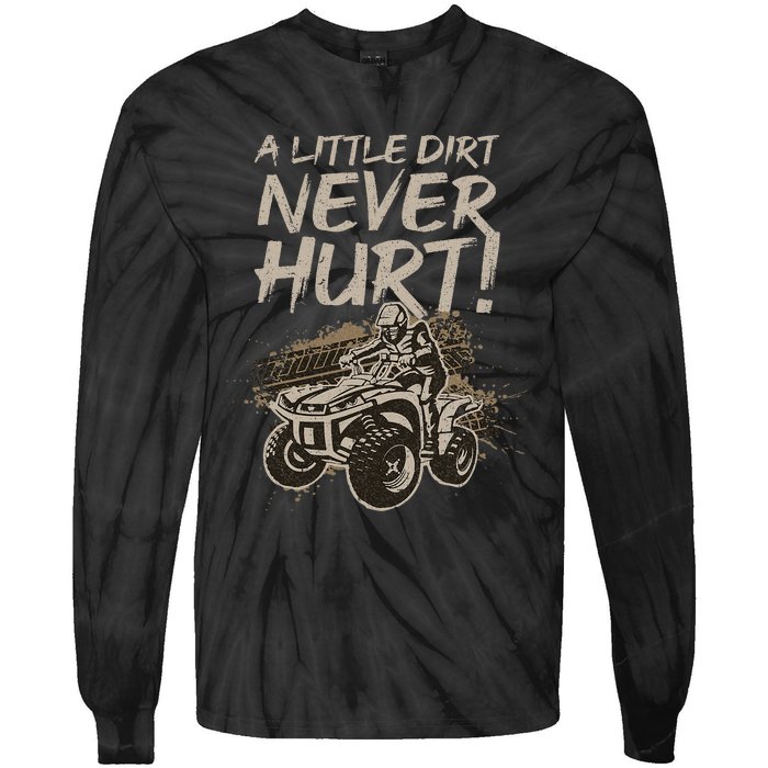 Cool Atv For Women Off Road 4 Wheeler Bike Quad Racing Tie-Dye Long Sleeve Shirt