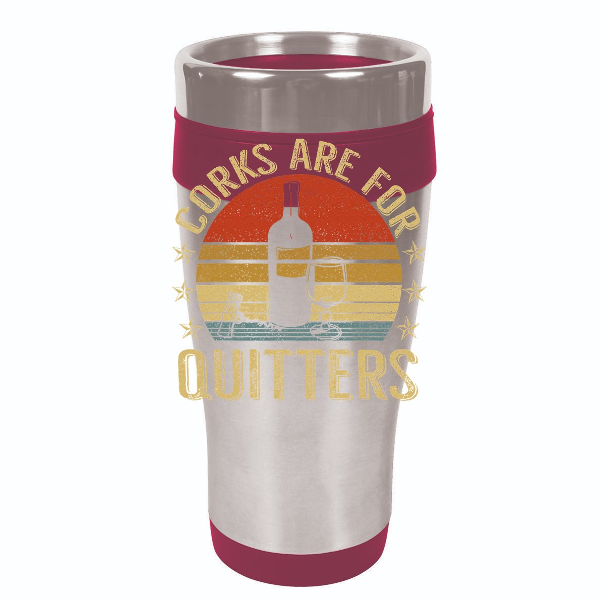 Corks Are For Quitters Wine Liquor Lover Funny Drinking Team T-Shirt