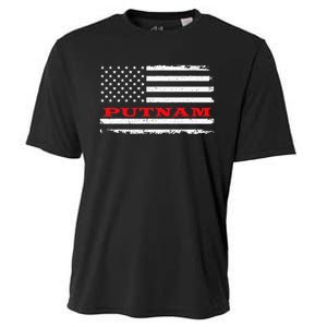 Connecticut American Flag Putnam Usa Patriotic Souvenir Cooling Performance Crew T-Shirt