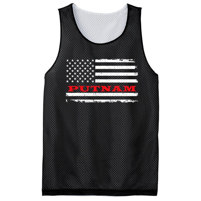 Connecticut American Flag Putnam Usa Patriotic Souvenir Mesh Reversible Basketball Jersey Tank