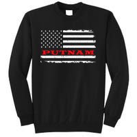 Connecticut American Flag Putnam Usa Patriotic Souvenir Tall Sweatshirt