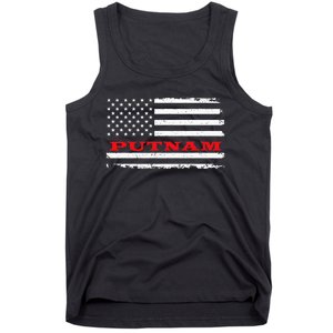 Connecticut American Flag Putnam Usa Patriotic Souvenir Tank Top