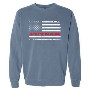 Connecticut American Flag Putnam Usa Patriotic Souvenir Garment-Dyed Sweatshirt