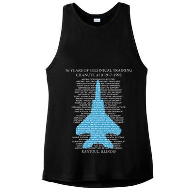 Chanute Afb F15 Eagletshirt Rantoul Illinois Ladies PosiCharge Tri-Blend Wicking Tank