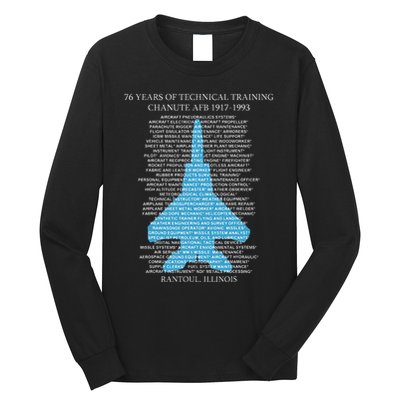 Chanute Afb F15 Eagletshirt Rantoul Illinois Long Sleeve Shirt