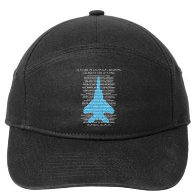 Chanute Afb F15 Eagletshirt Rantoul Illinois 7-Panel Snapback Hat