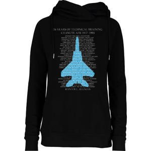 Chanute Afb F15 Eagletshirt Rantoul Illinois Womens Funnel Neck Pullover Hood