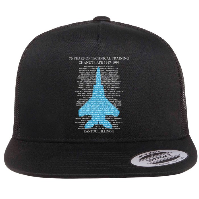Chanute Afb F15 Eagletshirt Rantoul Illinois Flat Bill Trucker Hat
