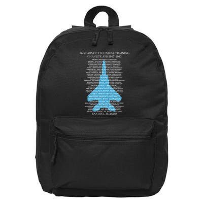 Chanute Afb F15 Eagletshirt Rantoul Illinois 16 in Basic Backpack