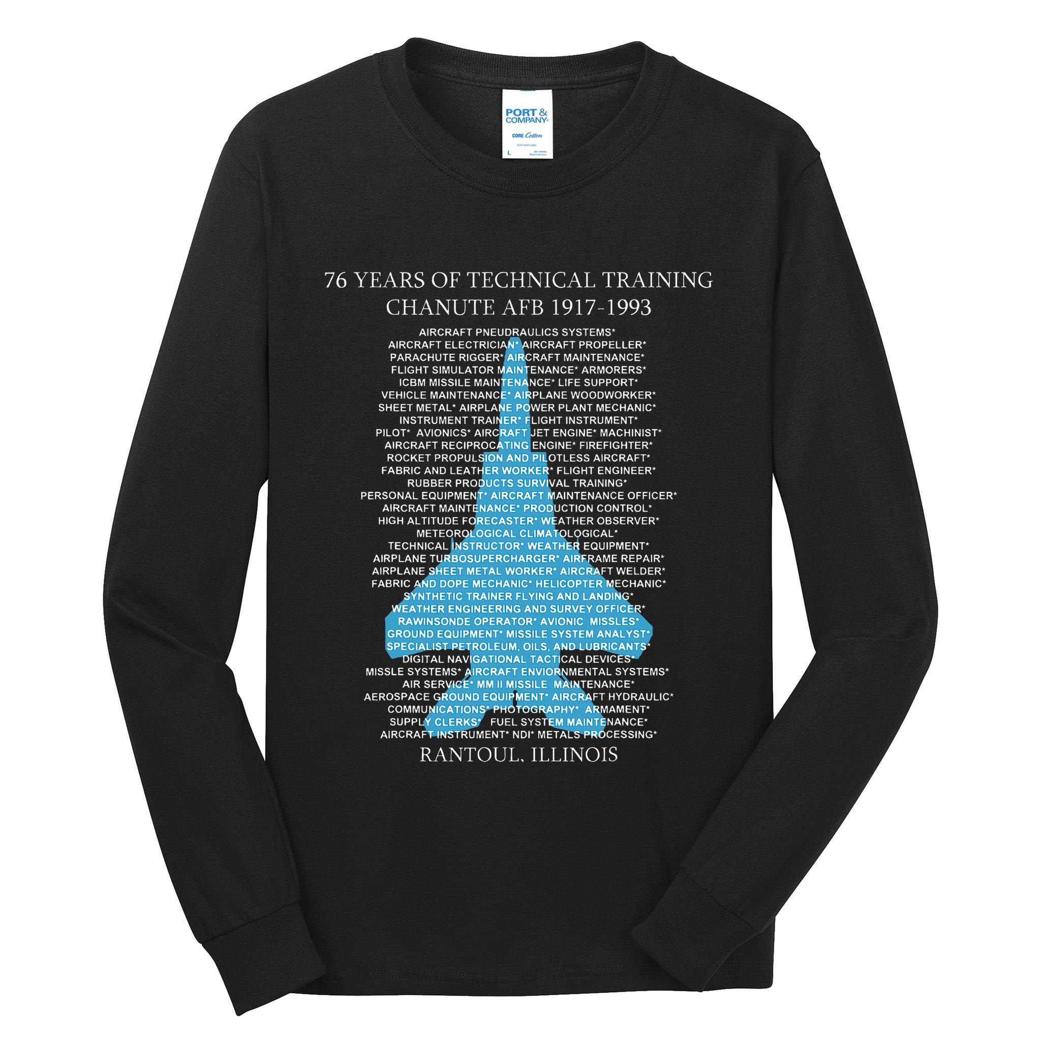 Chanute Afb F15 Eagletshirt Rantoul Illinois Tall Long Sleeve T-Shirt