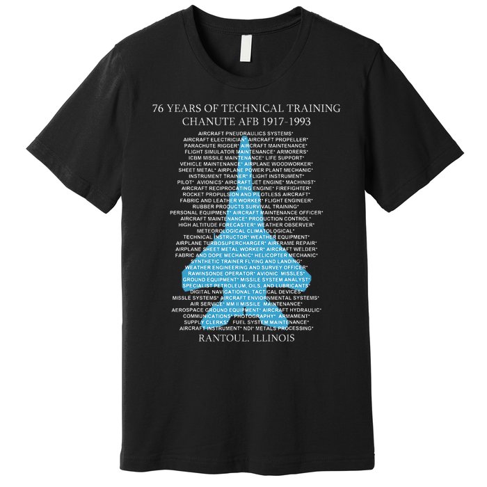 Chanute Afb F15 Eagletshirt Rantoul Illinois Premium T-Shirt