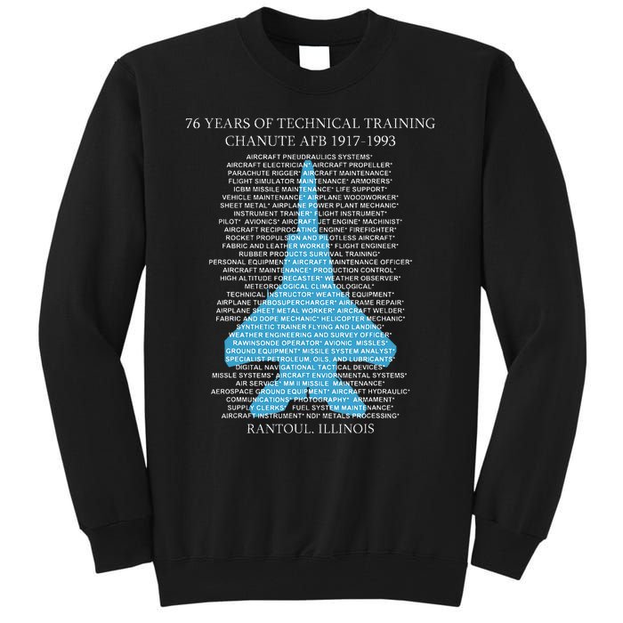 Chanute Afb F15 Eagletshirt Rantoul Illinois Tall Sweatshirt