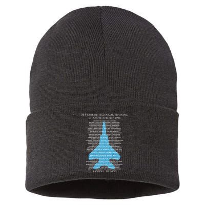 Chanute Afb F15 Eagletshirt Rantoul Illinois Sustainable Knit Beanie