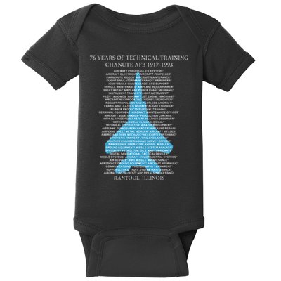 Chanute Afb F15 Eagletshirt Rantoul Illinois Baby Bodysuit