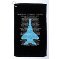 Chanute Afb F15 Eagletshirt Rantoul Illinois Golf Towel