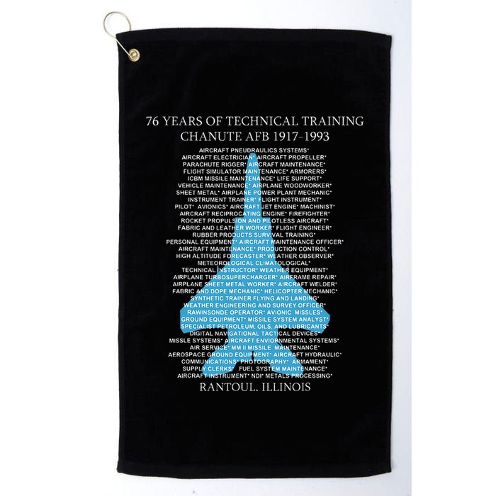 Chanute Afb F15 Eagletshirt Rantoul Illinois Golf Towel