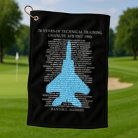 Chanute Afb F15 Eagletshirt Rantoul Illinois Golf Towel