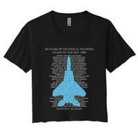 Chanute Afb F15 Eagletshirt Rantoul Illinois Women's Crop Top Tee