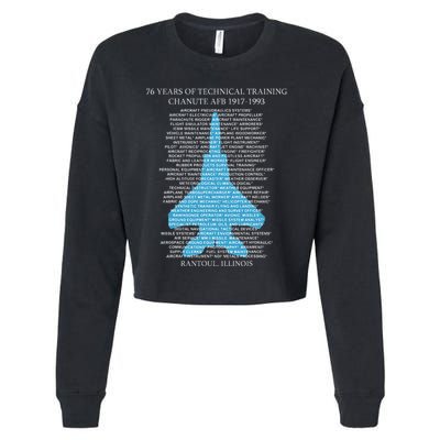 Chanute Afb F15 Eagletshirt Rantoul Illinois Cropped Pullover Crew