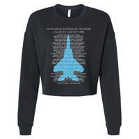 Chanute Afb F15 Eagletshirt Rantoul Illinois Cropped Pullover Crew