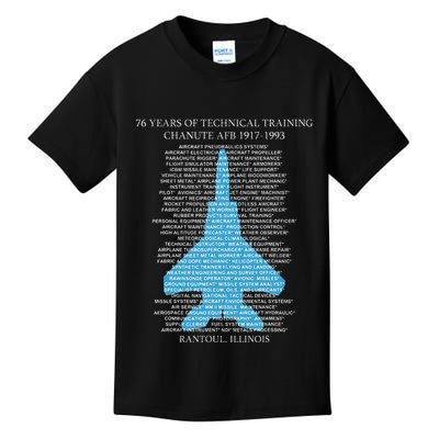 Chanute Afb F15 Eagletshirt Rantoul Illinois Kids T-Shirt