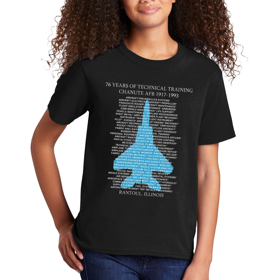 Chanute Afb F15 Eagletshirt Rantoul Illinois Kids T-Shirt