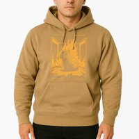 Capybara Amidst Flames This Is Fine Meme Art Hoodie