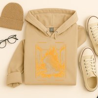 Capybara Amidst Flames This Is Fine Meme Art Hoodie